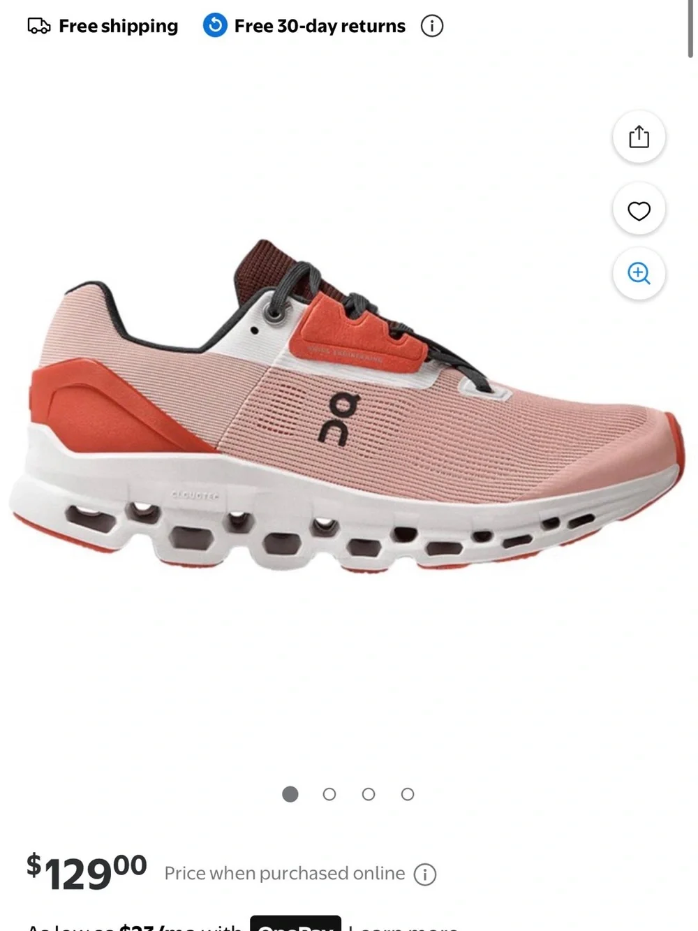 On Running Cloudstratus Rose (Pink Red) Women's Runners